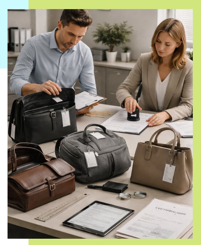 Сертификация сумок в Вятских Поляне от 7613 руб. | Алешин-Втс