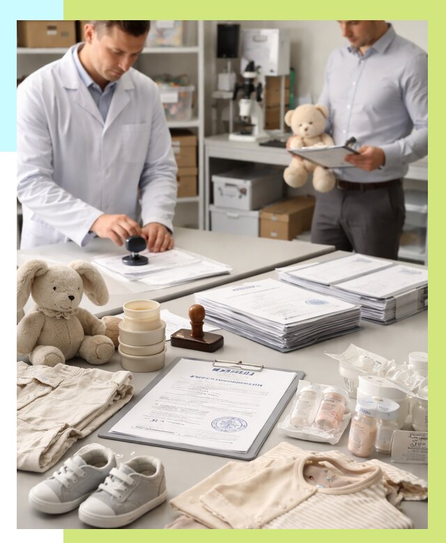 Сертификация детских товаров в Вятских Поляне от 15225 р. | Алешин-Втс