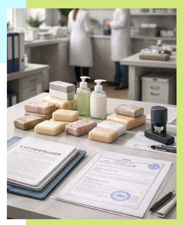 Сертификация мыла и сертификат на мыло в Вятских Поляне от 12180 | Алешин-Втс