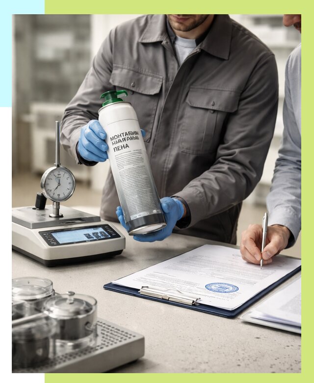 Сертификация монтажной пены в Вятских Поляне от 15225 р. | Алешин-Втс