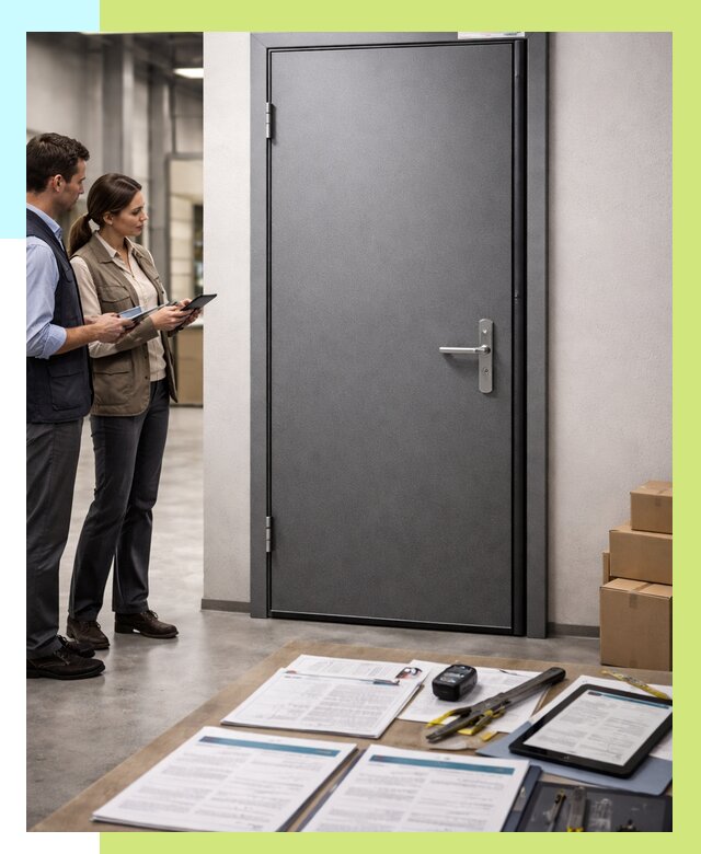 Сертификация противопожарных дверей в Вятских Поляне от 9135 р. | Алешин-Втс