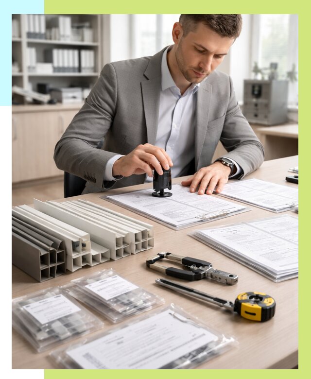 Сертификация ПВХ продукции в Вятских Поляне от 8628 р., Алешин-Втс