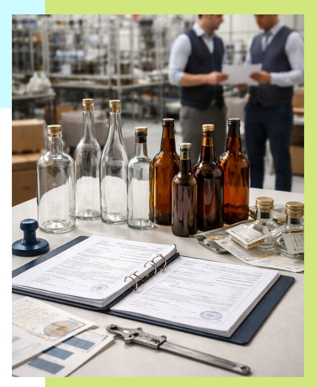 Сертификация стеклянных бутылок в Вятских Поляне от 25375 р. | Алешин-Втс