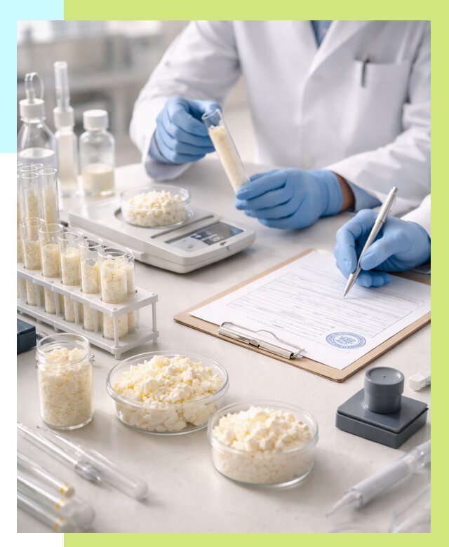 Сертификация творога в Вятских Поляне от 12180 р. под ключ | Алешин-Втс