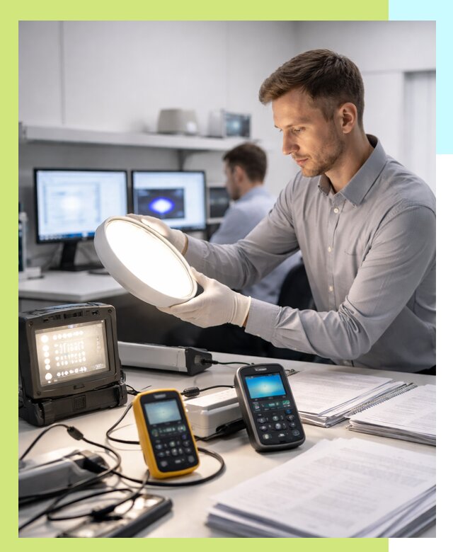 Сертификация светильников в Вятских Поляне: испытания и оформление