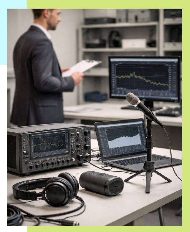 Сертификация аудиотехники в Вятских Поляне от 15225 р., Алешин-Втс