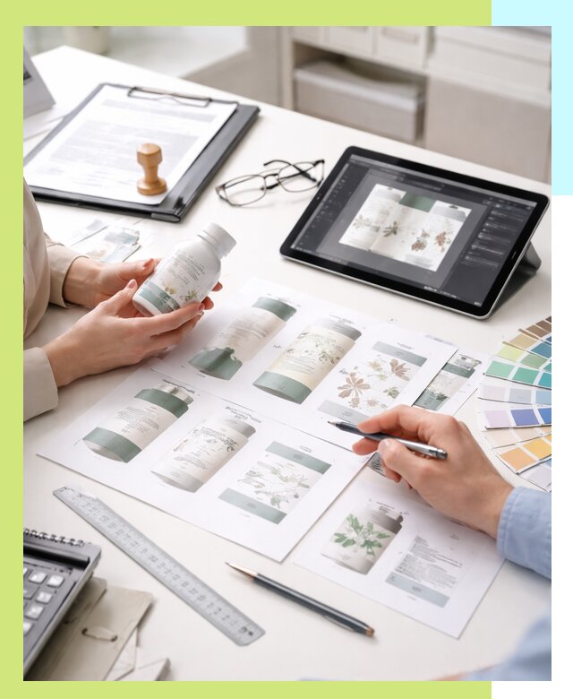 Профессиональная разработка дизайна и текста этикетки продукции в Вятских Поляне