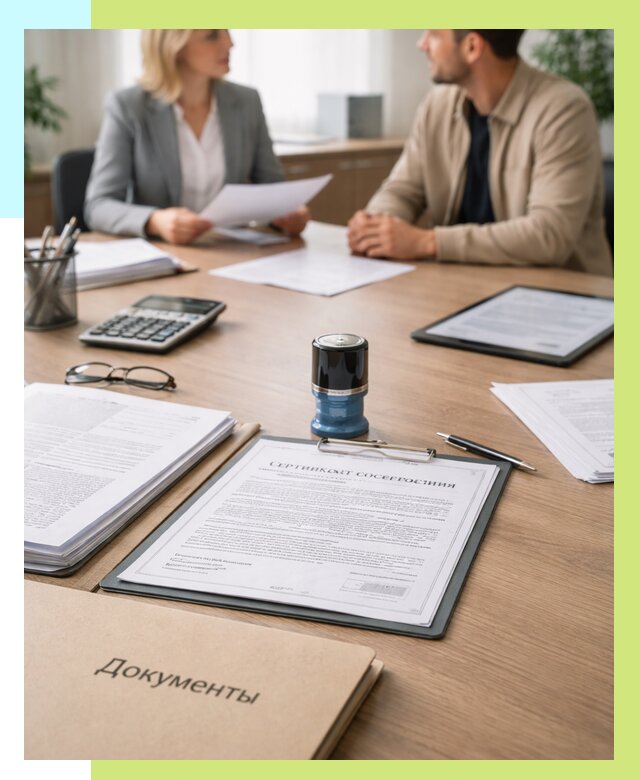 Сертификат соответствия на продукцию в Вятских Поляне от 15225 р.|Алешин-Втс