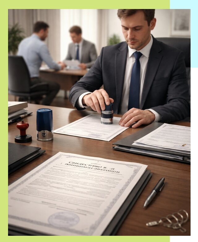 Оформление свидетельства о государственной регистрации в Вятских Поляне