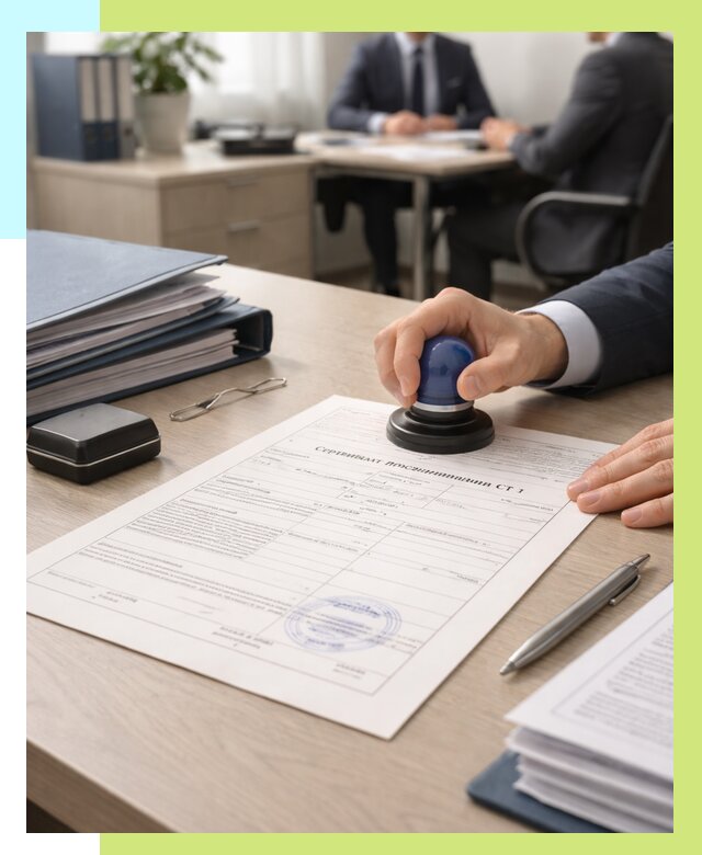 Сертификат происхождения СТ 1 в Вятских Поляне от 4568 р. | Алешин-Втс