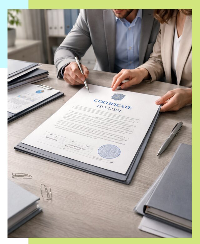 Сертификат ISO 22301 в Вятских Поляне от 45675 р. | Алешин-Втс срочно